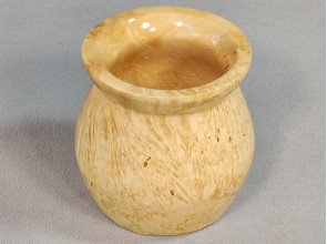 Handmade Wooden Pot / Maple Burl Wood